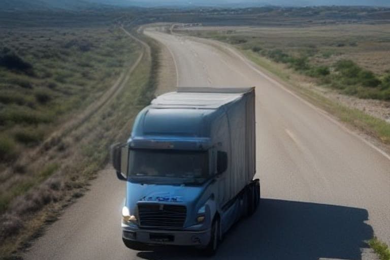 Karaman-Ereğli yolunda trafik polisleri tarafından durdurulan bir çekici aracı.