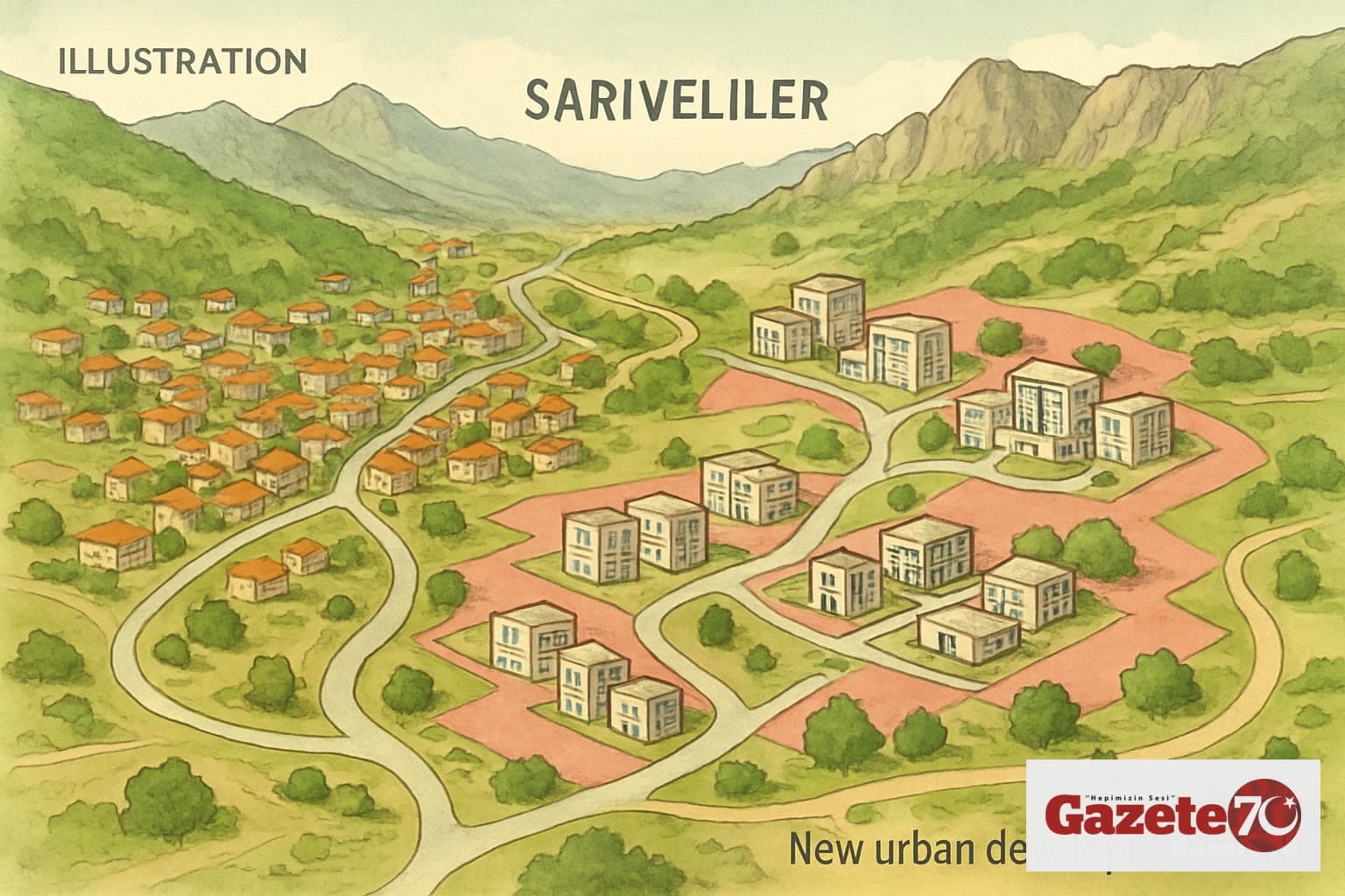 Sarıveliler'de İmar Uygulaması İlanı Yapıldı