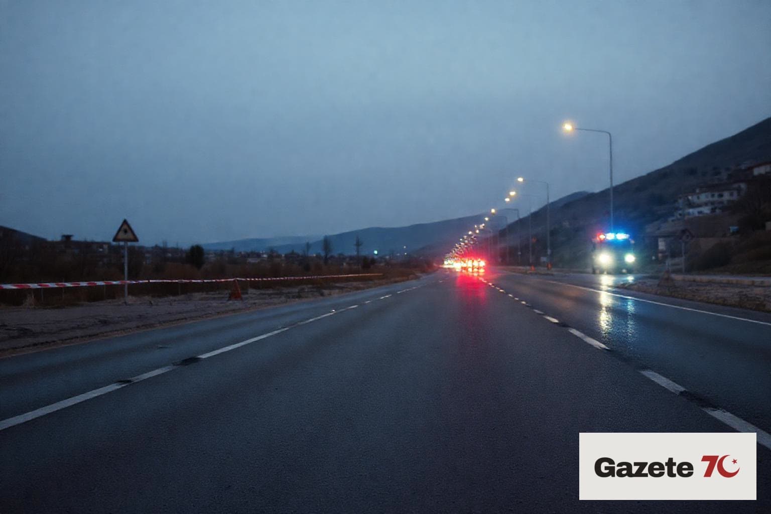 İllüstrasyon · Karaman-Ereğli yolu kenarında araç su tahliye kanalına girdi: 1 yaralı