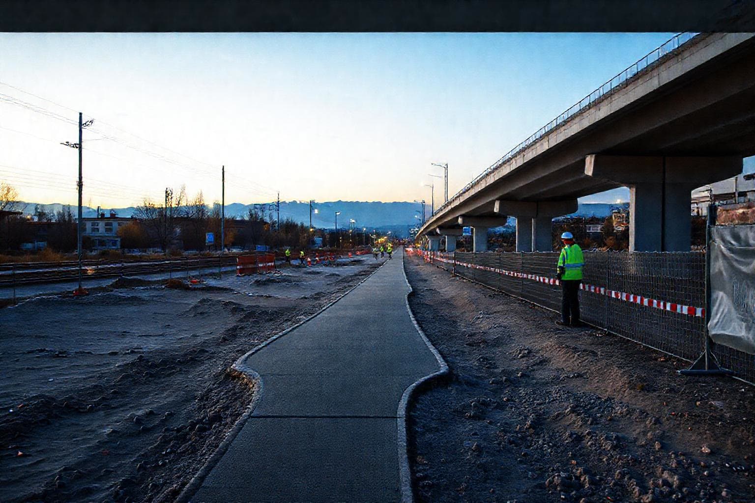 Yenişehir Mahallesi'nde 280 metrelik kauçuk yürüyüş yolu yapımına başlandı