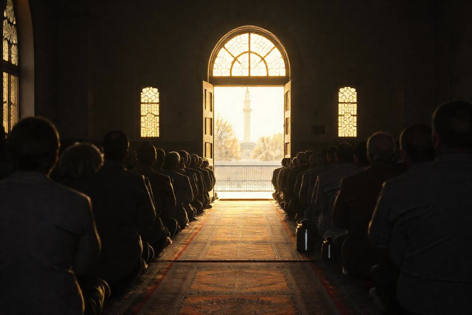 Yeşilyurt Camii'nde şehit ve gaziler için sabah namazı buluşması