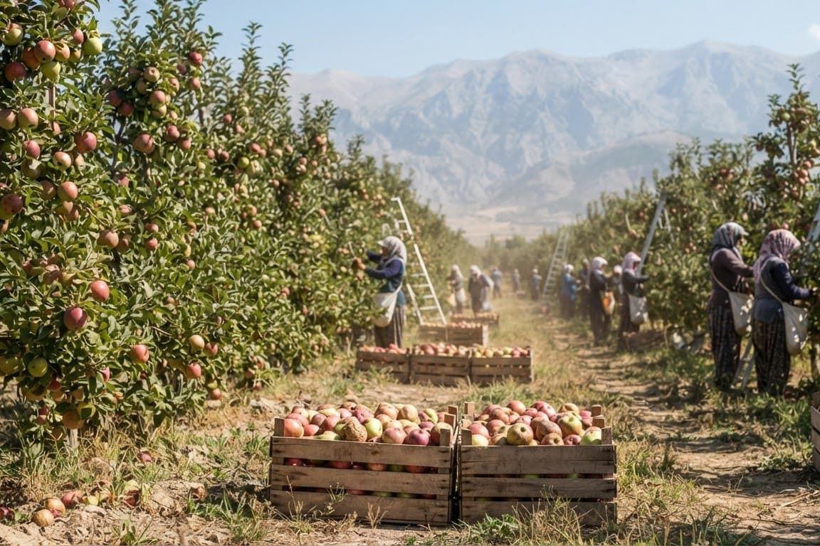 Rekolte 800 bin tonu aştı, elmada dal fiyatı 25 liradan 10 TL'ye indi