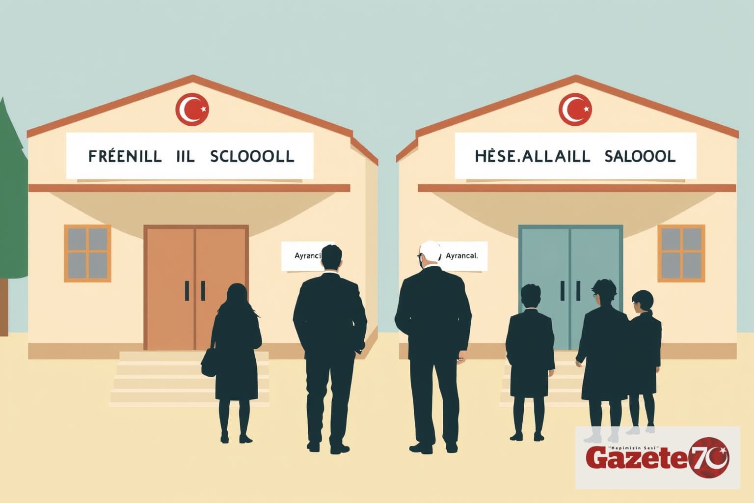 Ayrancı'da Kaymakam Özer ve MEB Müdürü Candan iki okulu ziyaret etti