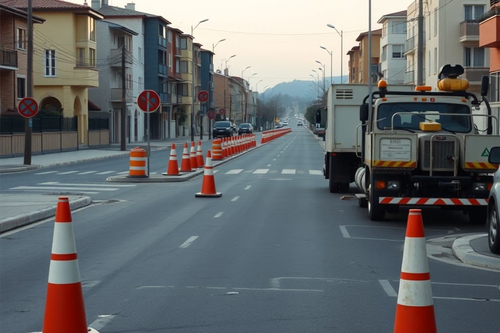 Otomobil altyapı çukuruna düşüp hasar gördü
