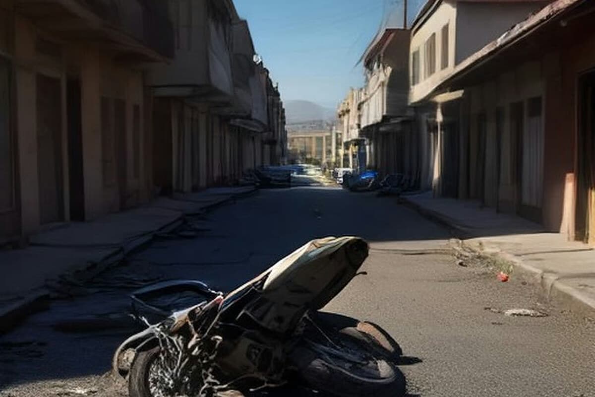 Karaman'da hayvandan kaçan motosikletli otomobille çarpıştı