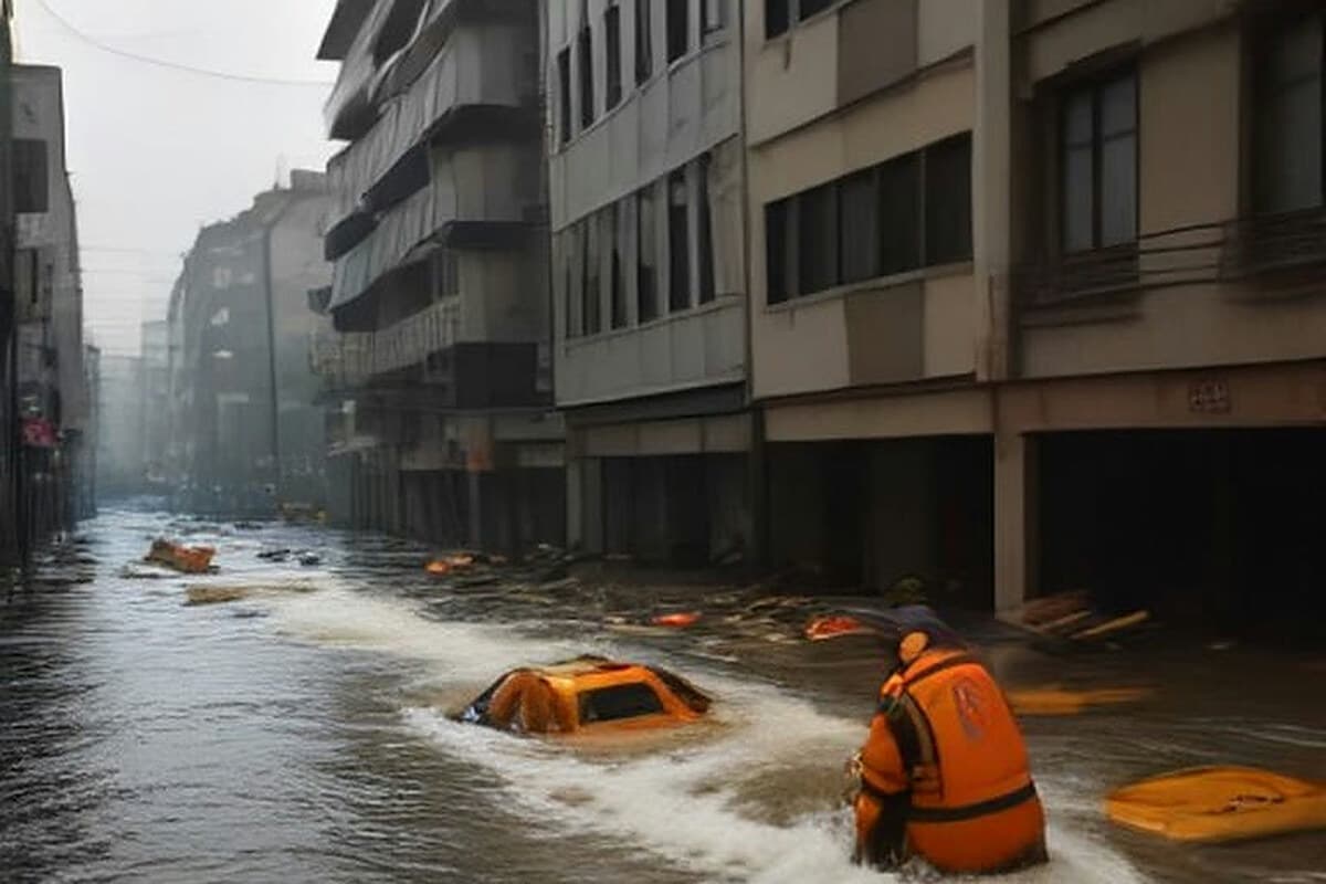 İllüstrasyon · İstanbul'daki sel felaketinde 46 bin personel sahada görev yapıyor