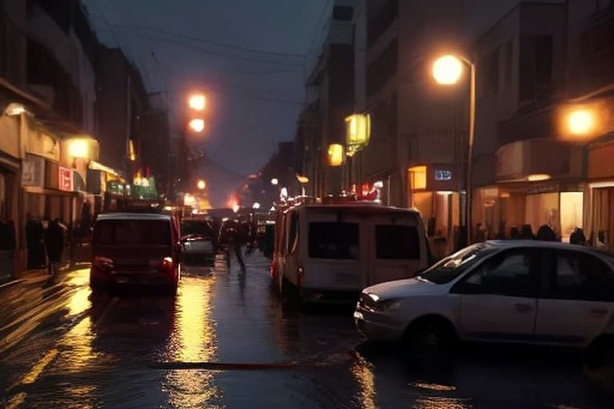 Karaman Merkez’de yaklaşık bir saatlik sağanak yolları göle çevirdi