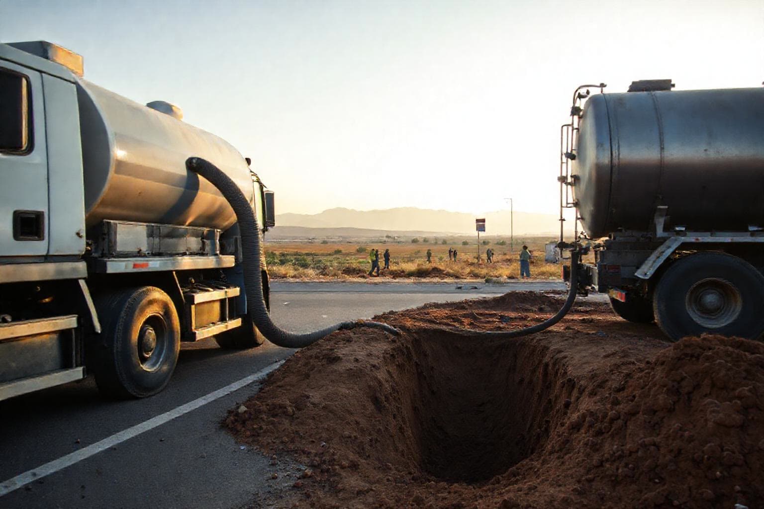 Karaman'da Zeytindalı ve Eski Makro kavşağında patlak, kentin suyu kesildi