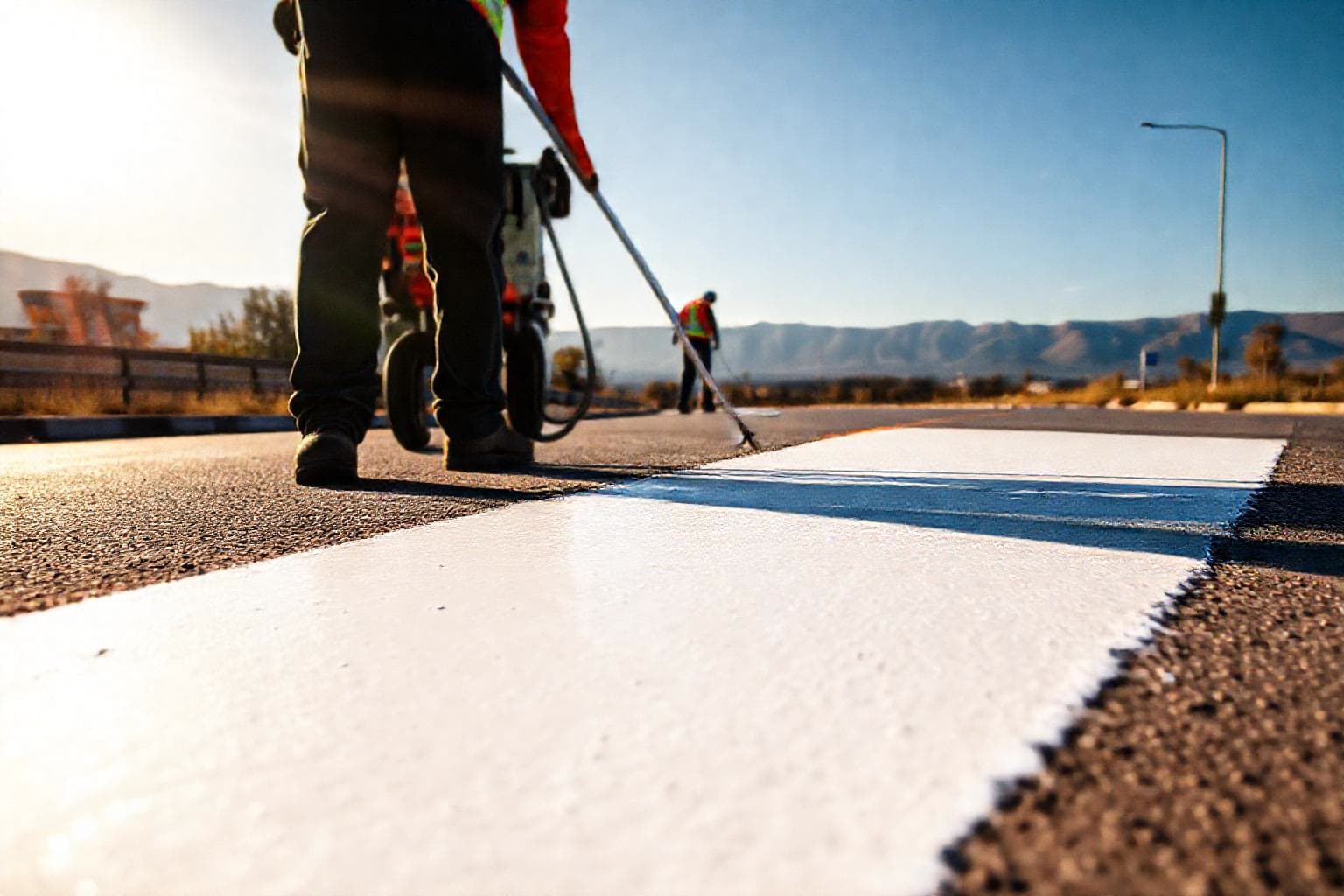 Karaman'da yol ve yaya çizgileri yenilendi