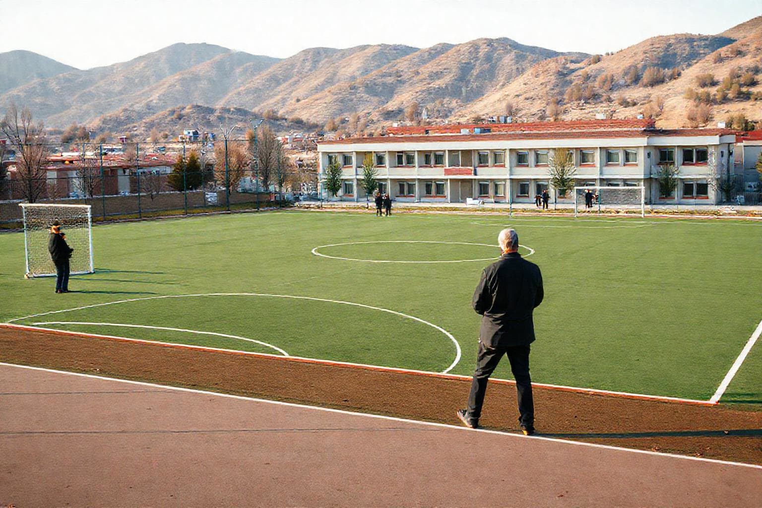 Karaman'da Necip Fazıl Lisesi'nde saha teknik incelemesi yapıldı