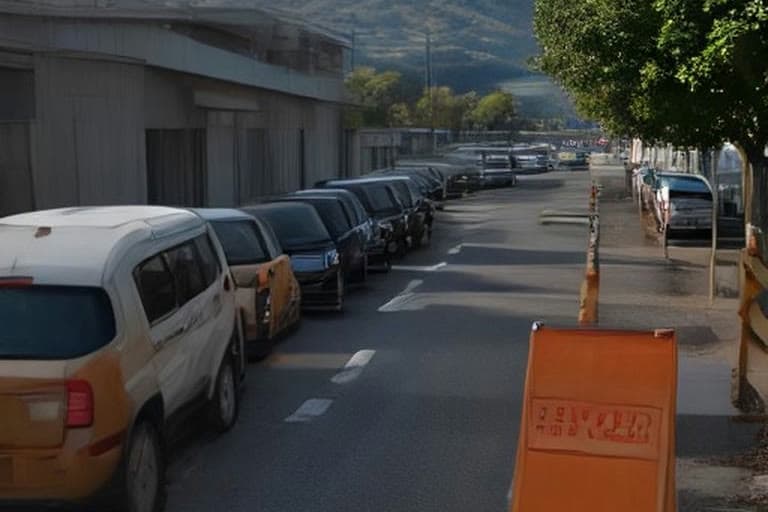 Karaman Eğitim ve Araştırma Hastanesi acil otoparkında çalışma nedeniyle boş kalan otopark, koniler ve uzaktan görünen iş makineleri