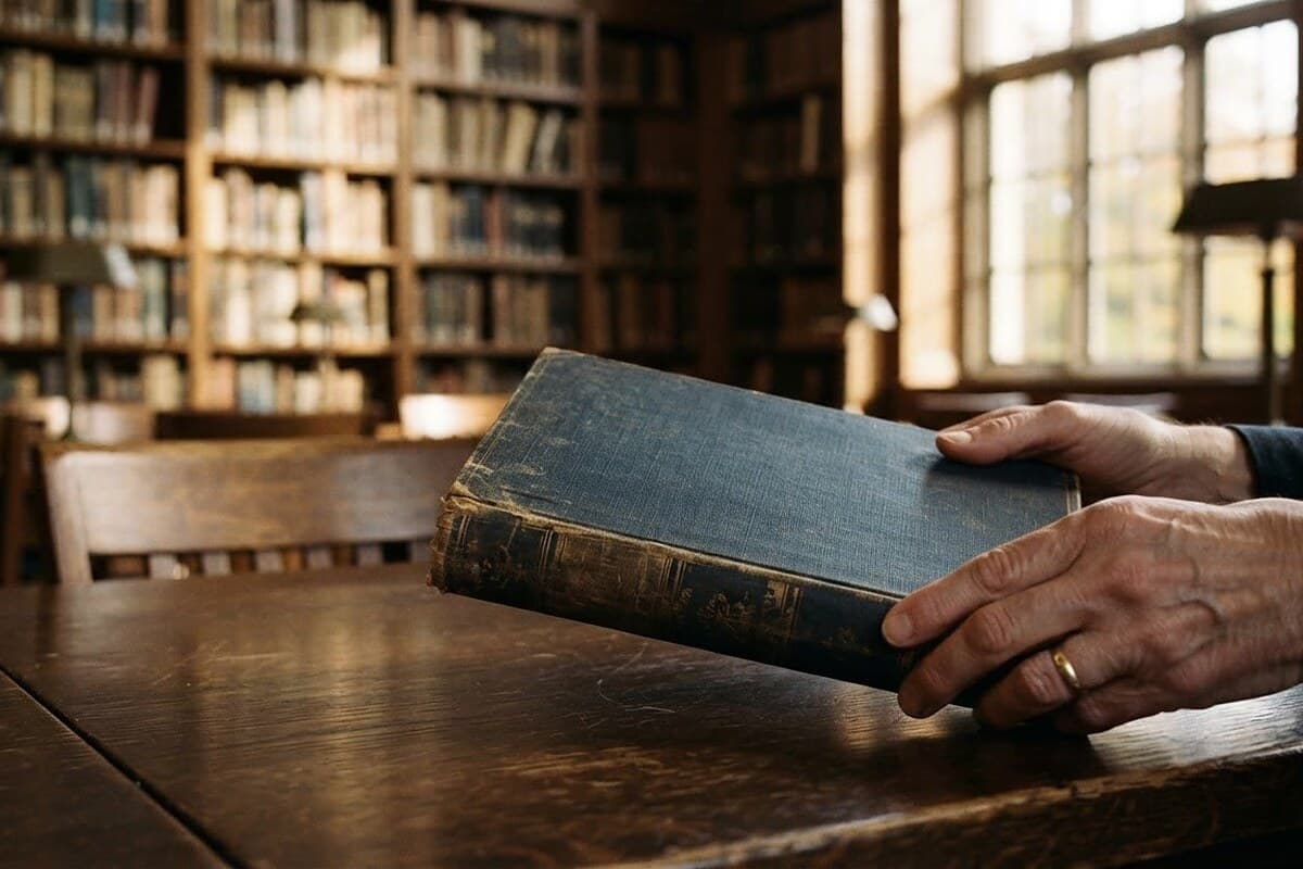 Muhammet Taşer, KMÜ'nün Yılın Okuru Ahmet Çetinkaya'ya kitap verdi
