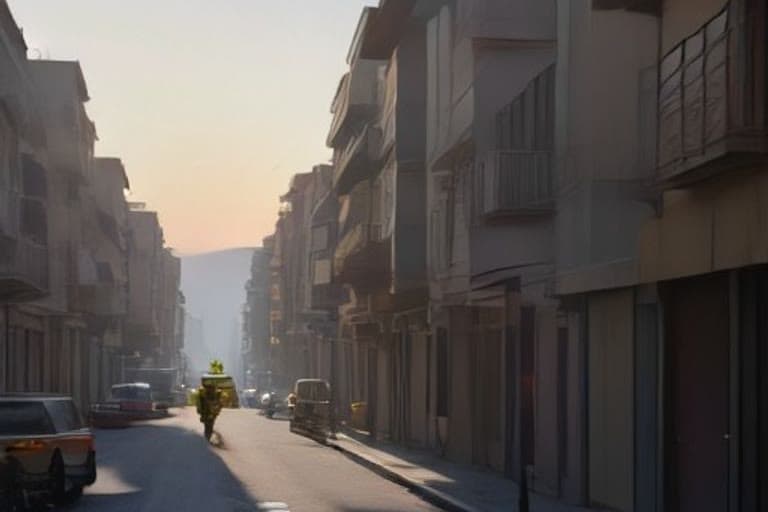 Karaman Belediyesi saha ekipleri cadde üzerinde çalışma yürütüyor.