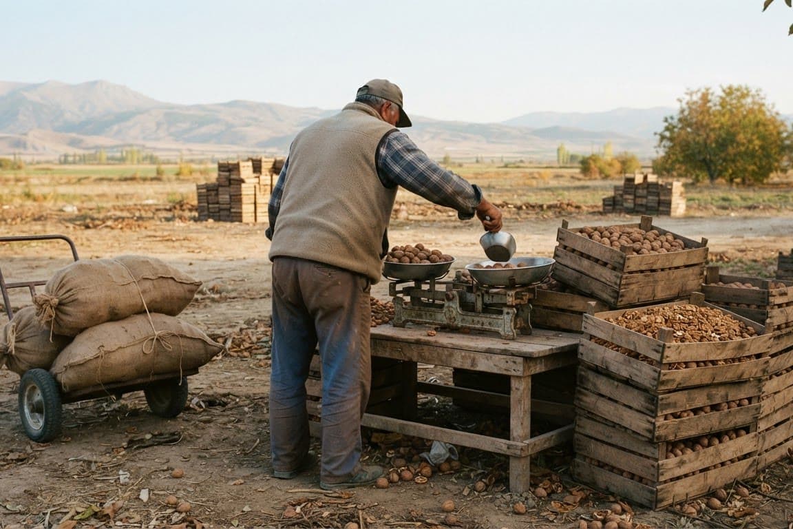 Yeni sezon ceviz fiyatları 135-300 TL: Üreticinin geliri belirleyici